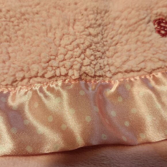 Child Of Mine Carters Baby Blanket Satin Trim Elephant Sweet Girl Sherpa Nursery - Picture 4 of 7